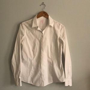 Brooks Brothers button down - white, size 10